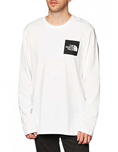 The North Face Unisex Koszulka The North Face L/S Fine Tee Tnf Wht/Tnf Blk Sweatshirt