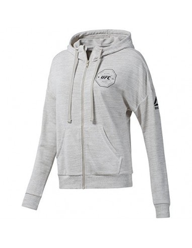 Reebok Womens Ufc Fg Full-Zip Hoo Sweatshirt