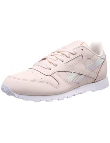 Reebok Classic Leather Gymnastics Shoes, Pink (Pale Pink/White Pale Pink/White), 13 UK Child