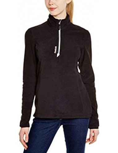 Reebok Womens Reebok Damen Langärmliges Shirt Fleece, Black, L T-Shirt