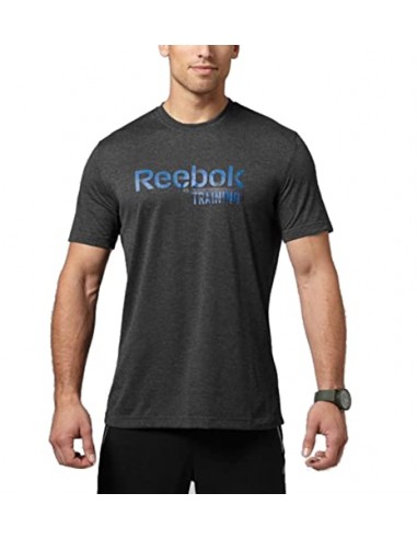 Reebok Unisex Reebok Herren Kurzärmliges Shirt Sport Essentials Graphic, Dark Grey Heather, M T-Shir