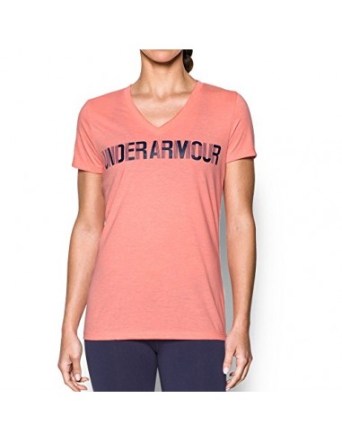 Under Armour Womens Under Armor Damen Threadborne Twist Graphic V-Ausschnitt, Damen, Cape Coral (980