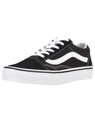 Vans Unisex-Kinder Old Skool Sneaker, Schwarz (Black/True White 6bt), 30.5 EU