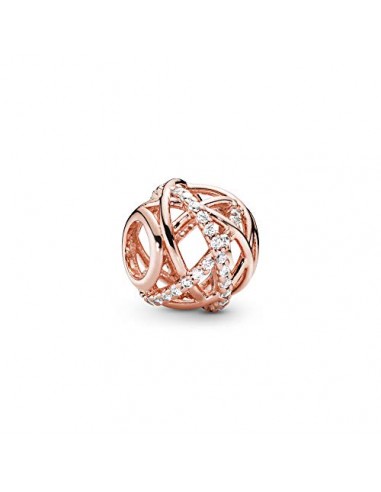 Pandora Unisex Openwork Abstract Rose Charm