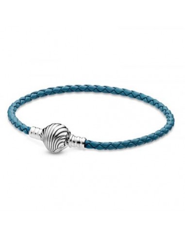 Pandora Unisex Sterling Silver Turquoise Braided