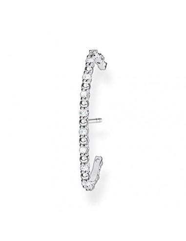 Thomas Sabo Damen Ohrring Einzel Ohrstecker weiße Steine 925 Sterling Silber H2155-051-14