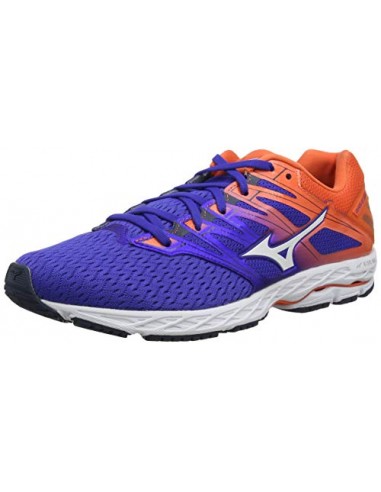 Mizuno Herren Wave Shadow 2 Laufschuhe, Blau (Reflex Blue/White/Nasturtium 07), 46.5 EU