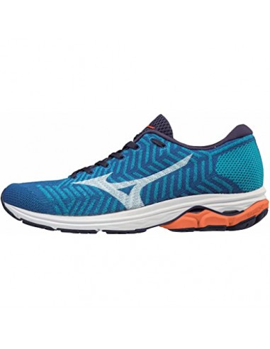 Mizuno Herren Waveknit R2 Laufschuhe Neutralschuh Blau - Schwarz 42