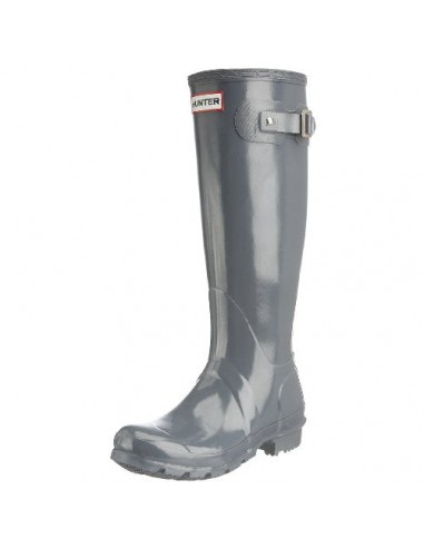 Hunter Original Tall Gloss W23616, Damen Gummistiefel, Gummistiefel, Grau (Graphite), EU 40/41 (UK 7)